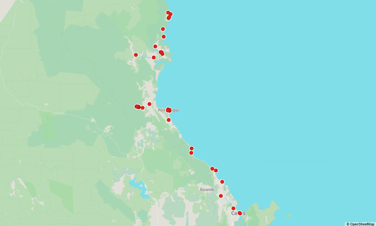 Cairns, Port Douglas & the Daintree: every place on the map - the whole guide