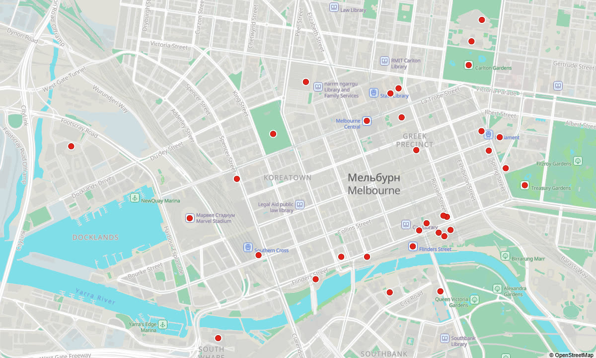 Трамвай City Circle: все места на карте - весь гид