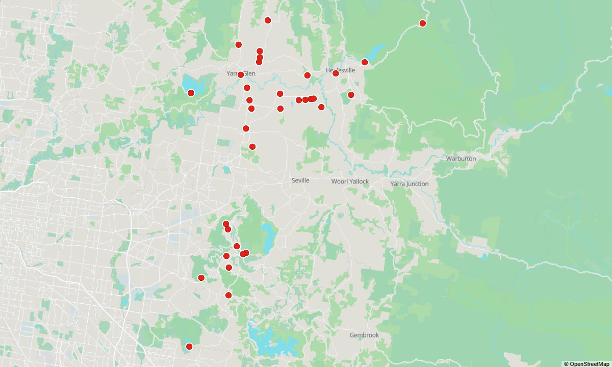 Dandenong Ranges & Yarra Valley: every place on the map - the whole guide