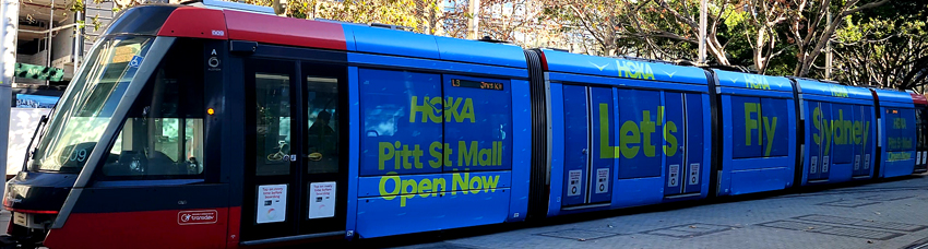 Sydney Light Rail L3 tram in the city centre - free GPS audio guide